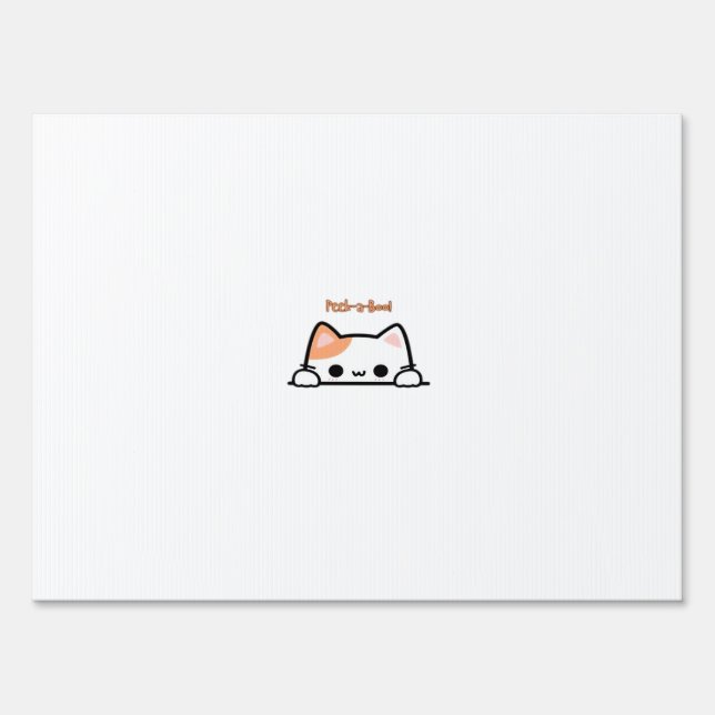 Peekaboo! -  Classic Design For Halloween Sign (Front)