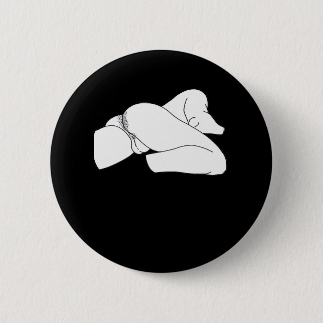Peekaboo Classic Funny Button (Front)