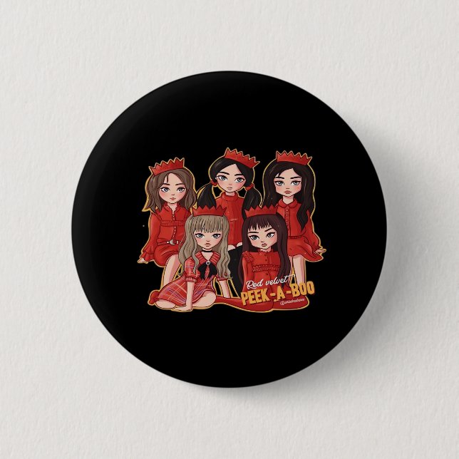 Peekaboo Cozy Autumn Button (Front)