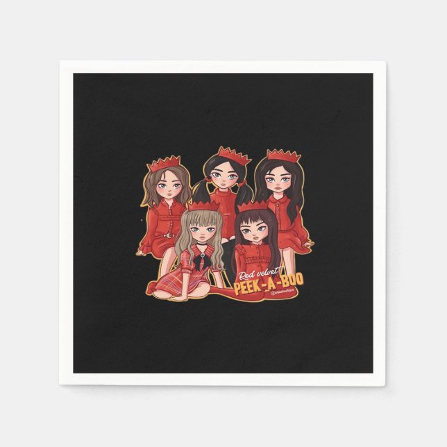 Peekaboo Cozy Autumn Napkins (Front)