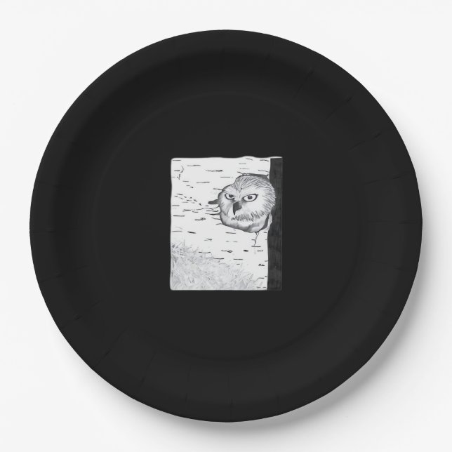 Peekaboo Cute Basic Paper Plates (Front)