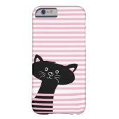 Peekaboo! Cute Black Cat Phone Case (Back)