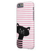Peekaboo! Cute Black Cat Phone Case (Back Left)