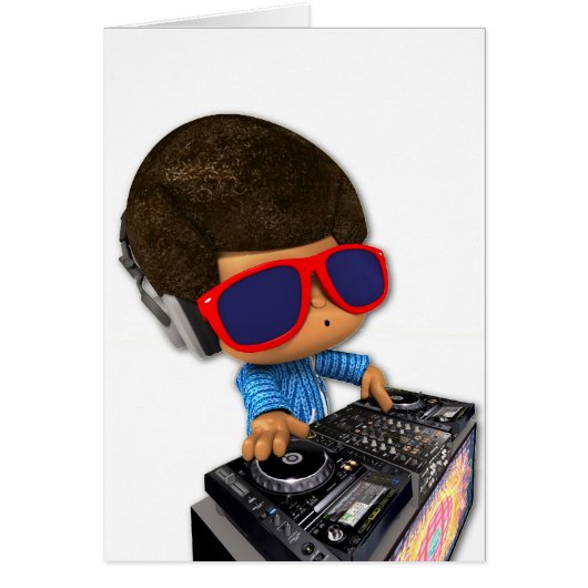 Peekaboo DJ afro Cards (Front)