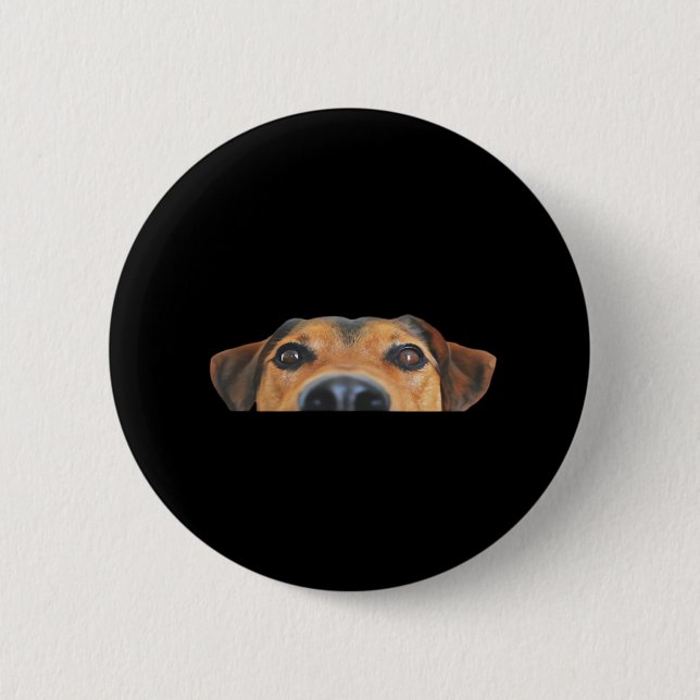 Peekaboo Dog Button (Front)