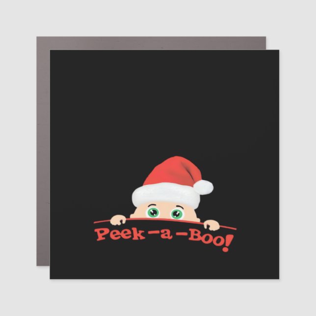 Peekaboo  Fitted Car Magnet (Front)