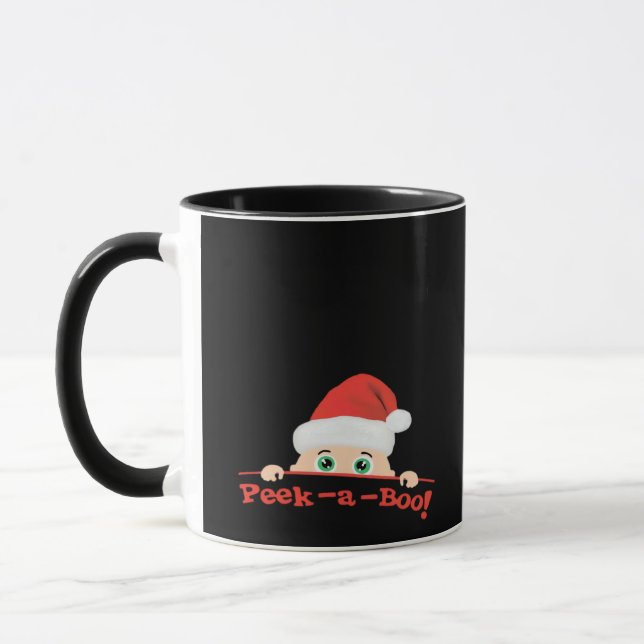 Peekaboo  Fitted Mug (Left)