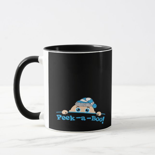 Peekaboo  Fitted Mug (Left)