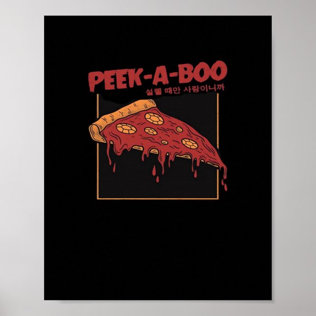 Peekaboo Funny Quote Poster (Front)