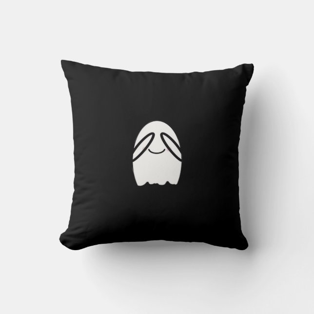 Peekaboo Funny Slogan Throw Pillow (Front)