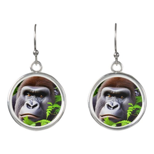 Peekaboo Gorilla Earrings