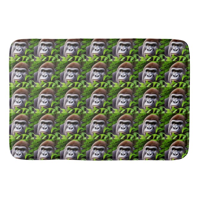 Peekaboo Gorilla, Memory Foam Bathmat (Front)