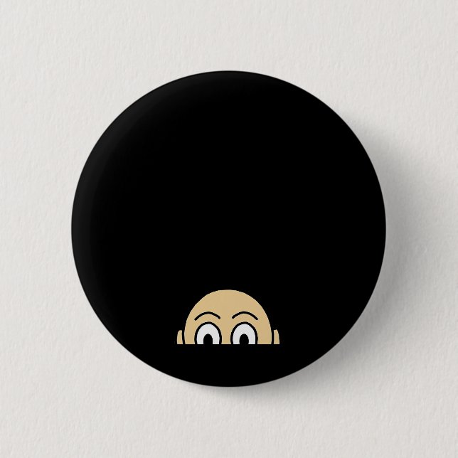 Peekaboo Graphic Basic Quote Button (Front)