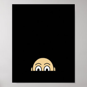 Peekaboo Graphic Basic Quote Poster