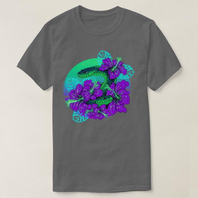 PeekABoo Green and Purple  T-Shirt (Design Front)
