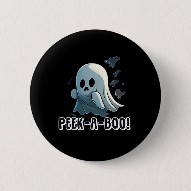 Peekaboo Halloween Edition Button (Front)