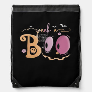 Peekaboo Halloween Essential Sloth Drawstring Bag