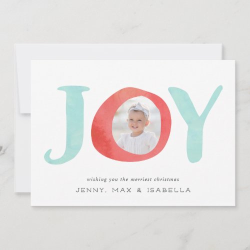 Peekaboo Joy  Holiday Photo Card