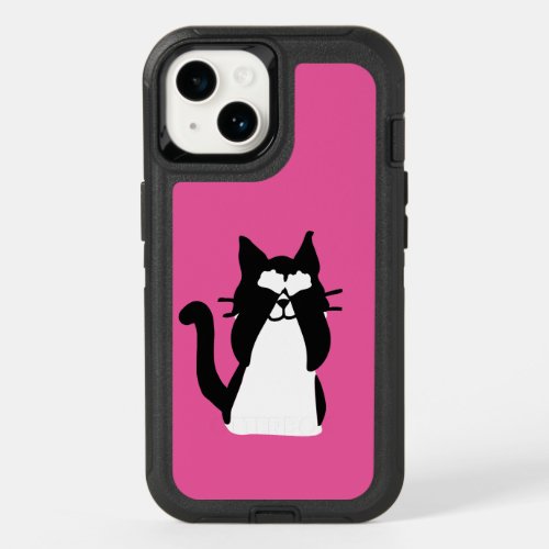 Peekaboo Kitty Cat Covering Eyes OtterBox iPhone 14 Case