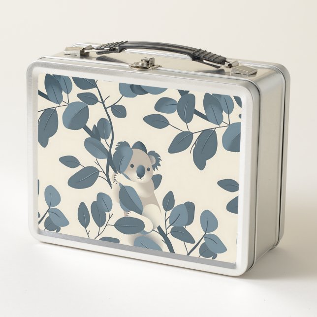 Peekaboo Koala Metal Lunch Box (Front)