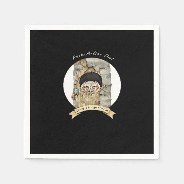 Peekaboo Meme Design For Halloween Napkins (Front)