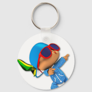 peekaboo number 1 superstar keychain