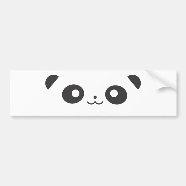 Peekaboo Panda Bumper Sticker (Front)