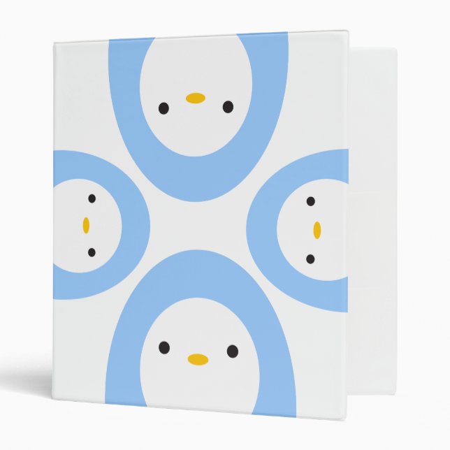 Peekaboo Penguins 3 Ring Binder (Front/Inside)