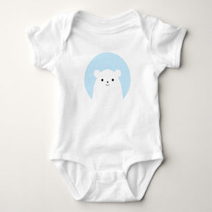 Peekaboo Polar Bear Baby Bodysuit