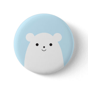 Peekaboo Polar Bear Button