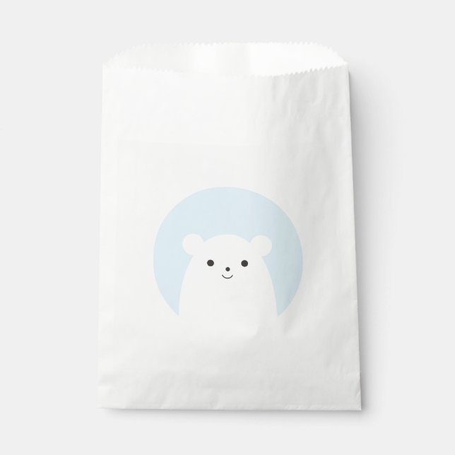Peekaboo Polar Bear Favor Bags (Front)