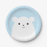 Peekaboo Polar Bear Paper Plate