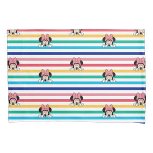 Peekaboo Rainbow Minnie Mouse Pattern Pillow Case