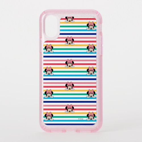 Peekaboo Rainbow Minnie Mouse Pattern Speck iPhone XS Case