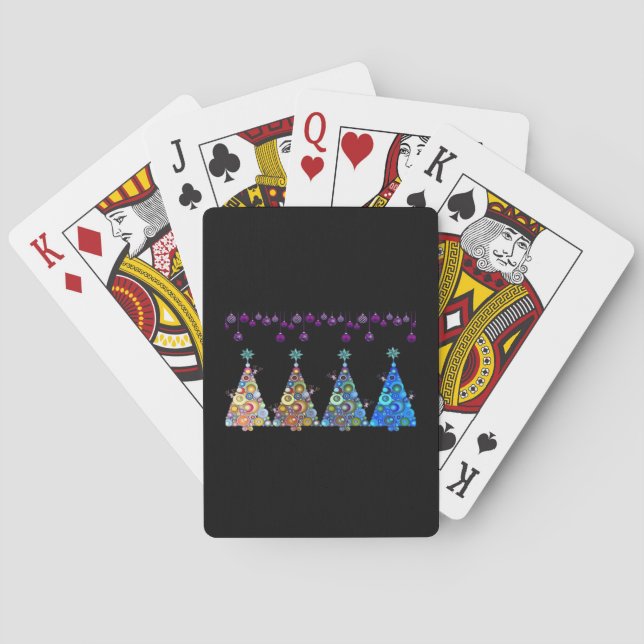 Peekaboo Reindeer Classic Poker Cards (Back)