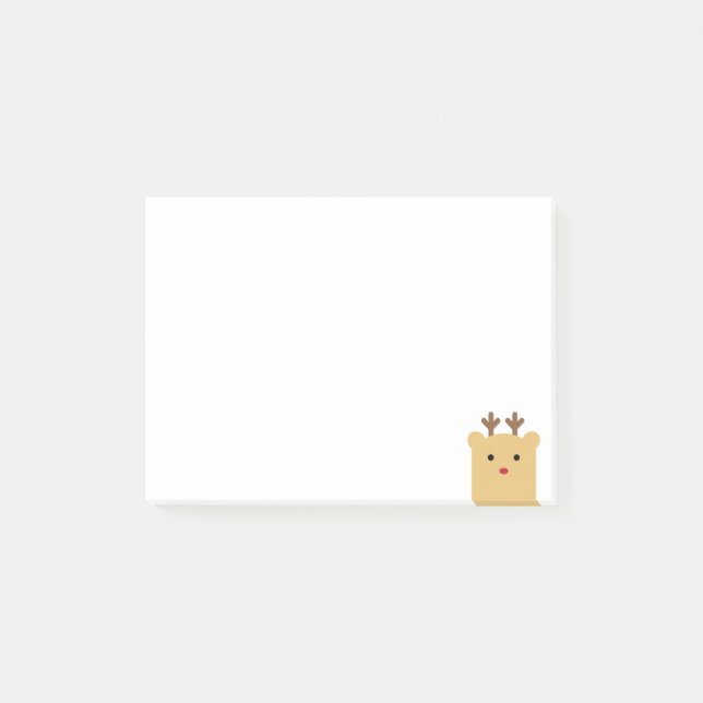 Peekaboo Reindeer Post-it Notes (Front)