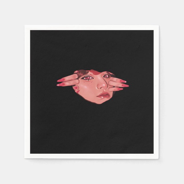 Peekaboo – Sloth Design Vibes Napkins (Front)