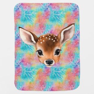 Peeking Baby Deer Water Bottle Blanket