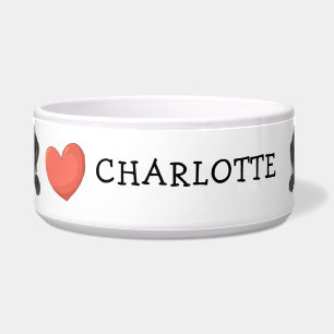 Peeking Black Labrador Customize theme Bowl