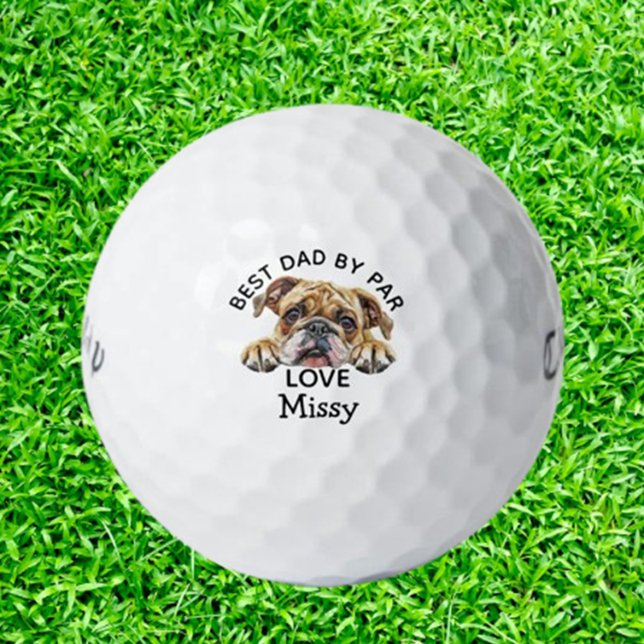 Peeking Bulldog Customize  Golf Balls (Personalize your game with Peeking Bulldog customized golf balls.  )
