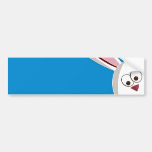 Peeking Bunny Bumper Sticker