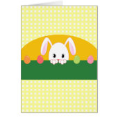 Peeking Bunny Happy Ostara Card (Front)