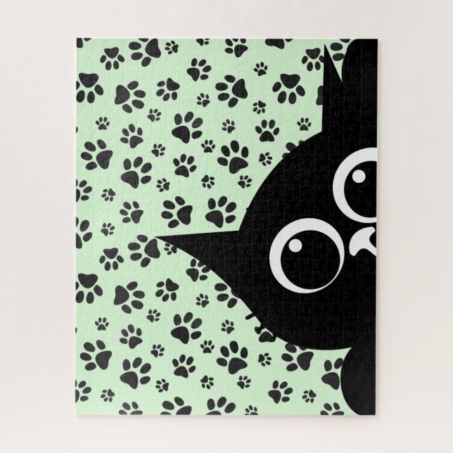 Peeking Cat Design Puzzle (Vertical)