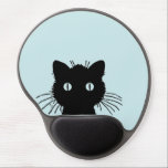 Peeking Cat Mouse Pad<br><div class="desc">Fun peeking cat mouse pad! Perfect mouse pad for a cat lover. Consider customizing with initials, your name, or your cat's name or breed. Simply click on the customize button just below the item and use the guide tools to insert your text. No additional charge for customizing.</div>