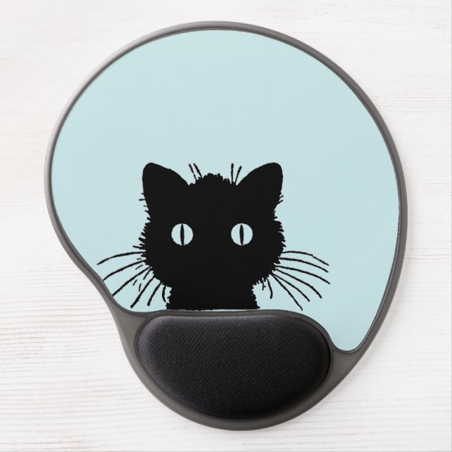 Peeking Cat Mouse Pad (Front)