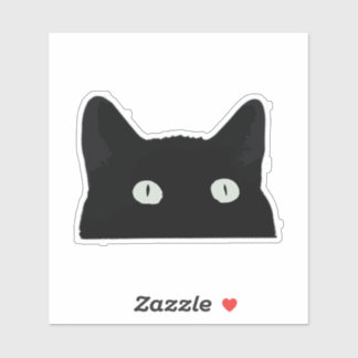 Peeking Cat  Sticker
