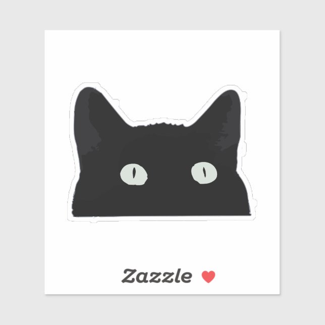 Peeking Cat  Sticker (Sheet)