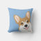 Peeking Corgi Pillow Cute corgi illustration corgi