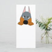 peeking dobie blue and rust (Standing Front)