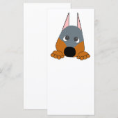 peeking dobie blue and rust (Front/Back)